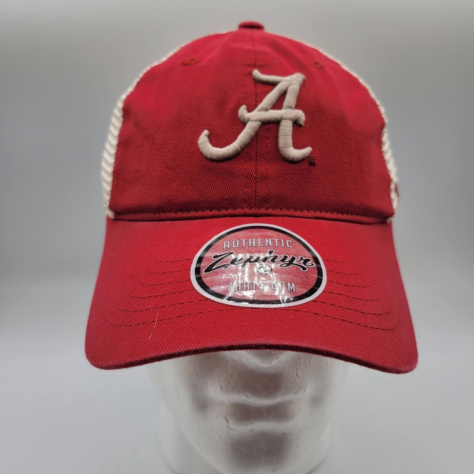 Zephyr Alabama Crimson Tide Mens Womens Trucker Hat Mesh Back Snapback Sec Ncaa